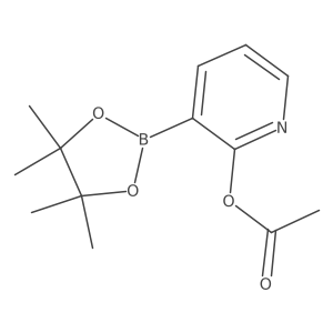 2-(Acetoxy)pyridine-3-boronic acid pinacol ester结构式