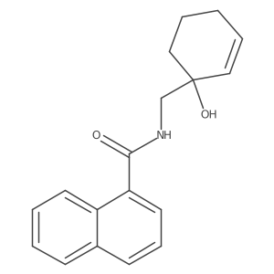N-[(1-hydroxycyclohex-2-en-1-yl)methyl]naphthalene-1-carboxamide结构式