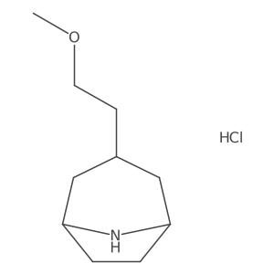 3-(2-Methoxyethyl)-8-azabicyclo[3.2.1]octane hydrochloride Structure
