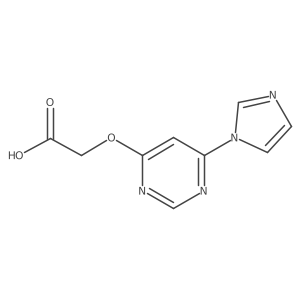 2-((6-(1H-imidazol-1-yl)pyrimidin-4-yl)oxy)acetic acid Structure