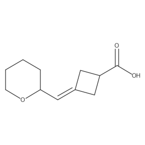3-[(Oxan-2-yl)methylidene]cyclobutane-1-carboxylic acid Structure