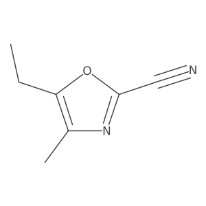 2-Oxazolecarbonitrile, 5-ethyl-4-methyl-结构式