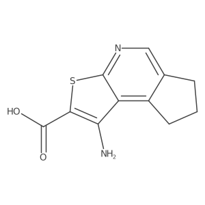 3-Amino-5-thia-7-azatricyclo[7.3.0.02,6]dodeca-1,3,6,8-tetraene-4-carboxylic acid Structure