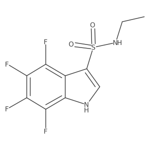 N-ethyl-4,5,6,7-tetrafluoro-1H-indole-3-sulfonamide Structure
