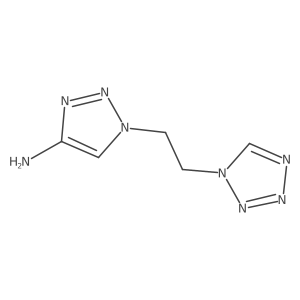 1-[2-(1H-1,2,3,4-tetrazol-1-yl)ethyl]-1H-1,2,3-triazol-4-amine Structure