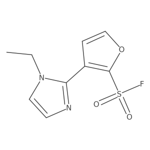 3-(1-ethyl-1H-imidazol-2-yl)furan-2-sulfonyl fluoride结构式