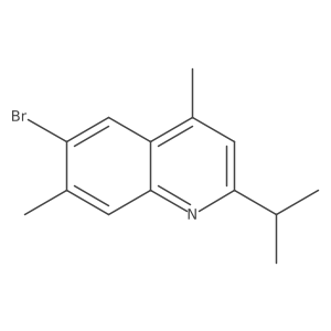 6-Bromo-4,7-dimethyl-2-(propan-2-yl)quinoline结构式