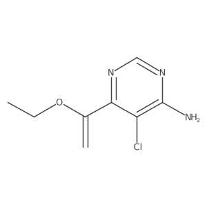 5-Chloro-6-(1-ethoxyethenyl)pyrimidin-4-amine Structure
