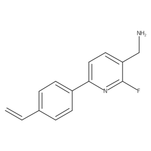 [6-(4-Ethenylphenyl)-2-fluoropyridin-3-yl]methanamine结构式
