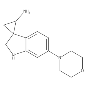 6'-(Morpholin-4-yl)-1',2'-dihydrospiro[cyclopropane-1,3'-indole]-3-amine结构式