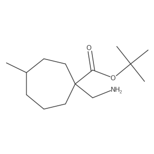 Tert-butyl 1-(aminomethyl)-4-methylcycloheptane-1-carboxylate Structure