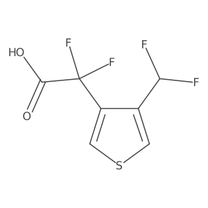 2-[4-(Difluoromethyl)thiophen-3-yl]-2,2-difluoroacetic acid结构式