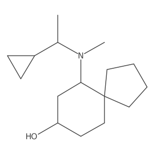 6-[(1-Cyclopropylethyl)(methyl)amino]spiro[4.5]decan-8-ol Structure