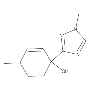 4-methyl-1-(1-methyl-1H-1,2,4-triazol-3-yl)cyclohex-2-en-1-ol结构式