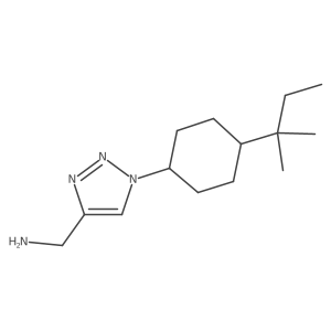 {1-[4-(2-methylbutan-2-yl)cyclohexyl]-1H-1,2,3-triazol-4-yl}methanamine结构式