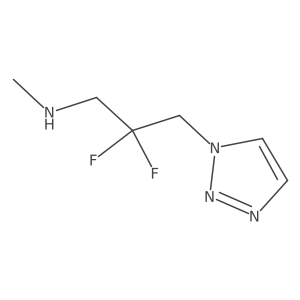 [2,2-difluoro-3-(1H-1,2,3-triazol-1-yl)propyl](methyl)amine Structure
