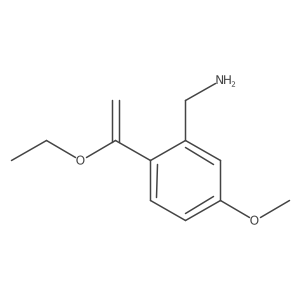 [2-(1-Ethoxyethenyl)-5-methoxyphenyl]methanamine Structure