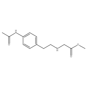 Methyl 2-{[2-(4-acetamidophenyl)ethyl]amino}acetate Structure