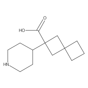 2-(Piperidin-4-yl)spiro[3.3]heptane-2-carboxylic acid结构式