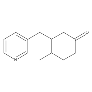4-Methyl-3-[(pyridin-3-yl)methyl]cyclohexan-1-one Structure