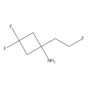 3,3-Difluoro-1-(2-fluoroethyl)cyclobutan-1-amine Structure
