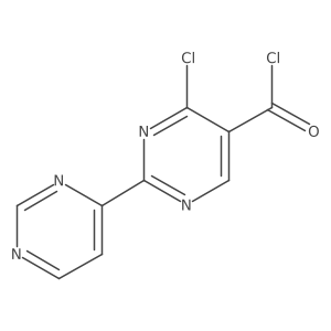 4-Chloro-2-(pyrimidin-4-yl)pyrimidine-5-carbonyl chloride结构式