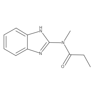 N-(1H-benzimidazol-2-yl)-N-methylpropanamide结构式