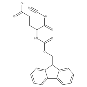 4-(cyanocarbamoyl)-4-({[(9H-fluoren-9-yl)methoxy]carbonyl}amino)butanoic acid Structure