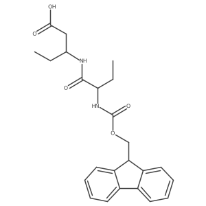 3-[2-({[(9H-fluoren-9-yl)methoxy]carbonyl}amino)butanamido]pentanoic acid Structure