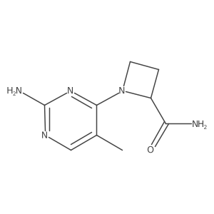 1-(2-Amino-5-methylpyrimidin-4-yl)azetidine-2-carboxamide Structure