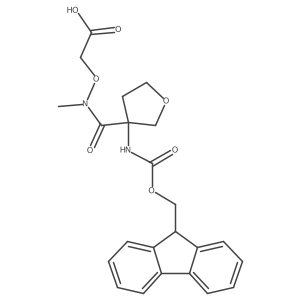 2-({1-[3-({[(9H-fluoren-9-yl)methoxy]carbonyl}amino)oxolan-3-yl]-N-methylformamido}oxy)acetic acid结构式