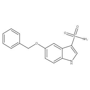 5-(benzyloxy)-1H-indole-3-sulfonamide结构式