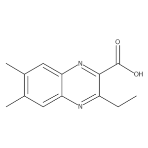 3-Ethyl-6,7-dimethylquinoxaline-2-carboxylic acid结构式