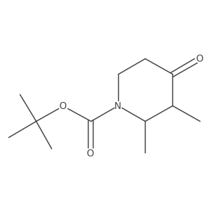 Tert-butyl 2,3-dimethyl-4-oxo-piperidine-1-carboxylate结构式