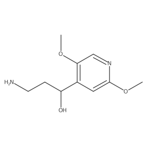 (1R)-3-amino-1-(2,5-dimethoxypyridin-4-yl)propan-1-ol结构式