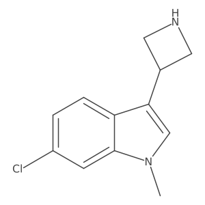 3-(azetidin-3-yl)-6-chloro-1-methyl-1H-indole Structure