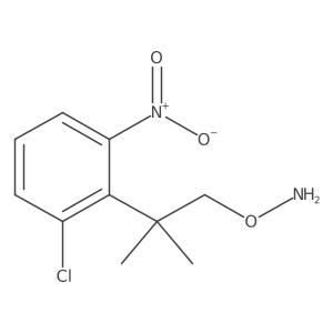 O-[2-(2-chloro-6-nitrophenyl)-2-methylpropyl]hydroxylamine Structure