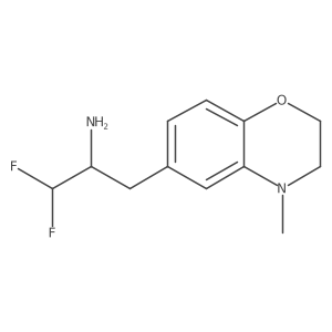 1,1-difluoro-3-(4-methyl-3,4-dihydro-2H-1,4-benzoxazin-6-yl)propan-2-amine结构式
