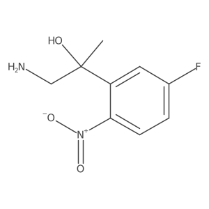 1-Amino-2-(5-fluoro-2-nitrophenyl)propan-2-ol Structure