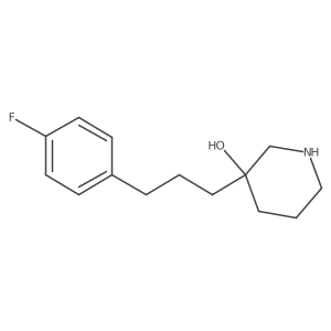 3-[3-(4-Fluorophenyl)propyl]piperidin-3-ol结构式