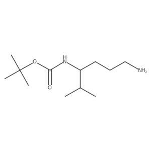 tert-butyl N-(6-amino-2-methylhexan-3-yl)carbamate结构式