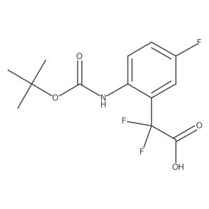 2-(2-{[(Tert-butoxy)carbonyl]amino}-5-fluorophenyl)-2,2-difluoroacetic acid Structure