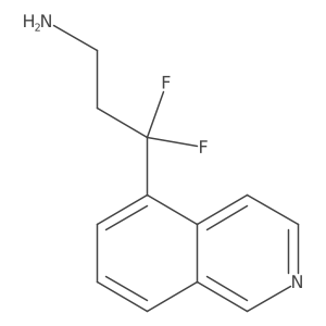3,3-Difluoro-3-(isoquinolin-5-yl)propan-1-amine结构式