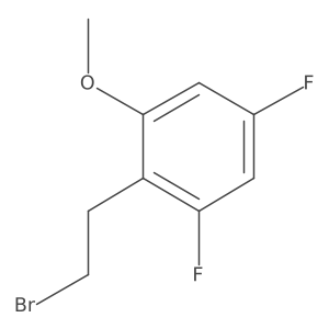 2-(2-Bromoethyl)-1,5-difluoro-3-methoxybenzene结构式