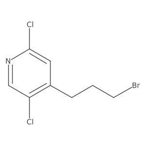 4-(3-Bromopropyl)-2,5-dichloropyridine结构式