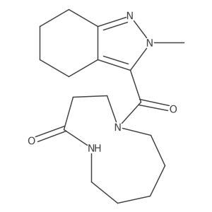 5-(2-Methyl-4,5,6,7-tetrahydroindazole-3-carbonyl)-1,5-diazecan-2-one Structure