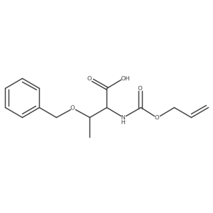 (2R,3S)-3-(benzyloxy)-2-{[(prop-2-en-1-yloxy)carbonyl]amino}butanoic acid Structure