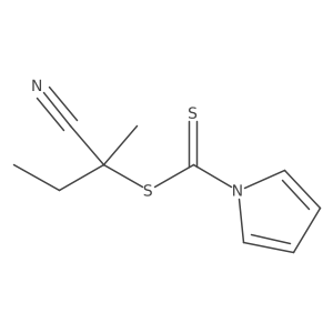 2-Cyanobut-2-yl 1-pyrrolecarbodithioate结构式
