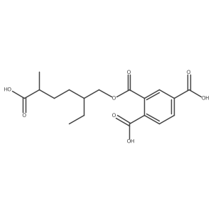 2-{[(5-Carboxy-2-ethylhexyl)oxy]carbonyl}benzene-1,4-dicarboxylic acid Structure