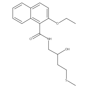 2-ethoxy-N-[2-hydroxy-4-(methylsulfanyl)butyl]naphthalene-1-carboxamide结构式